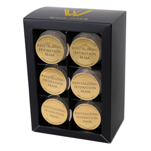 Packaging of Revitalizing Hydration Masks with visible brand logo on a white background