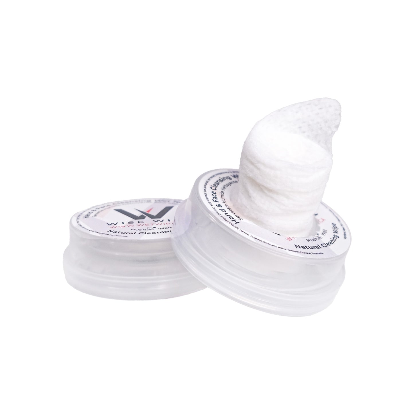 Wise Wipe Branded Hand and Facial Cleansing Wipes 50 Single Containers